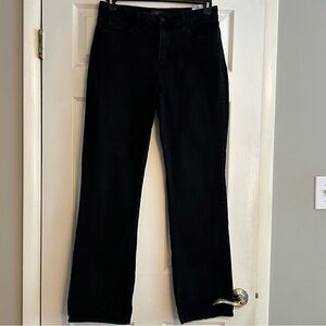 NYDJ Women's Black Jeans Bootcut with rhinestone on pockets size 12